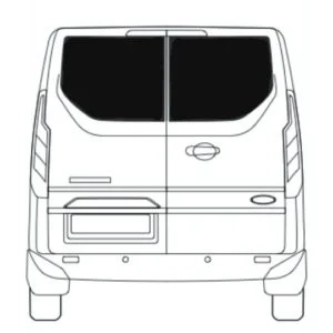 Heckscheiben Ford Custom Flügeltüren L+R ab 2012